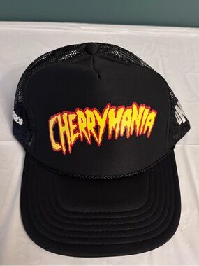 Cherry Mania Black Trucker Hat snapback